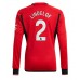 Billige Manchester United Victor Lindelof #2 Hjemmebane Fodboldtrøjer 2023-24 Langærmet